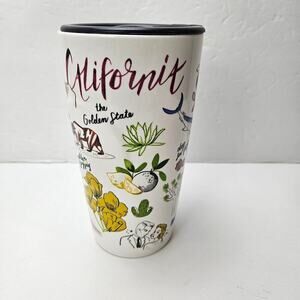 Starbucks 2021 California Ceramic‎ Travel Tumbler Lid White 12 oz